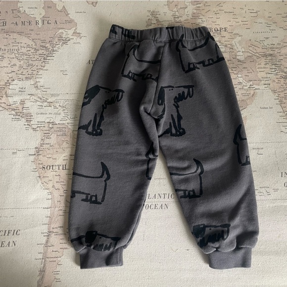 ZARA 4/5 Years Gray Joggers with Dog Print - Picture 4 of 5